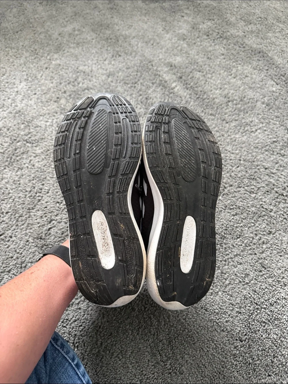adidas youth kids Black and White Athletic Running Sneakers